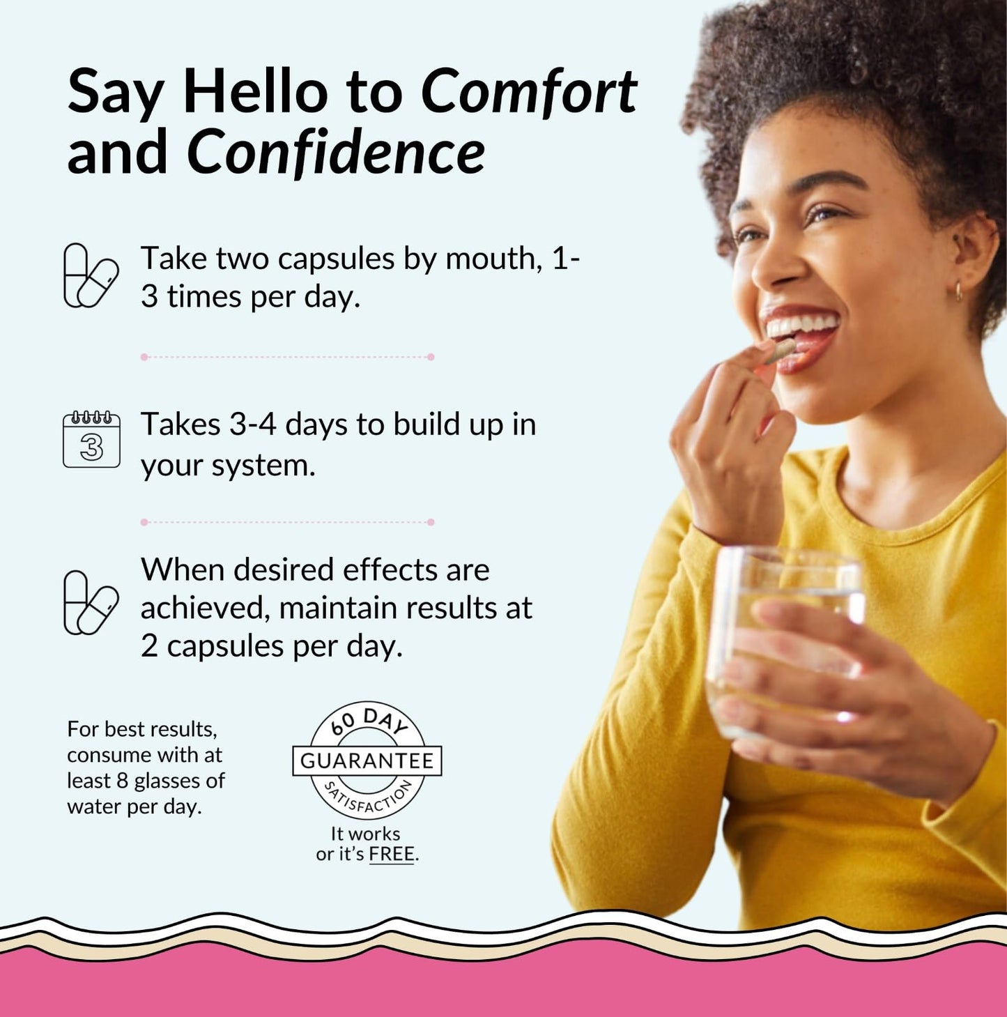 Flower Power She Juicy Vaginal Moisturizer | Feminine Care for Women - 60 ct - End Vaginal Dryness with Slippery Elm Bark | Feminine Care for Vaginal Health - Made in USA