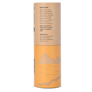 Rhino Wax - Dog Paw Beach Wax 2oz - Protects Against Sharp Rocks, Hot Sand, Glass, Coral, or Other Hazards at Beaches - Moisturizes and Improves Elasticity - Lick Safe - Natural Ingredients - USA Made