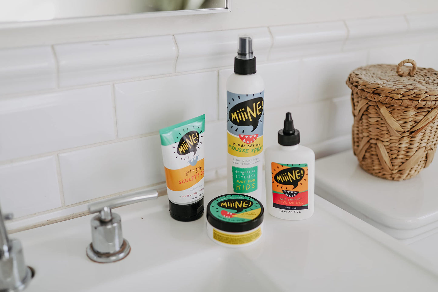 MiiiNE! Hair Mousse Spray 10oz | Light Hold Kids Hair Gel Alternative for Curly Hair - Fresh Smell and Alcohol Free Hair Mousse - Cruelty Free Baby Hair Products Made in USA | By Stylists For Kids