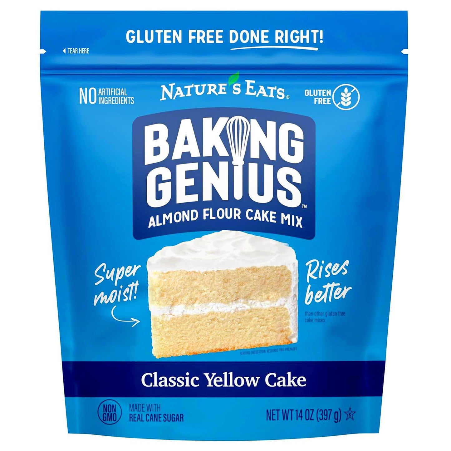 Nature’s Eats Baking Genius Classic Yellow Cake Almond Flou