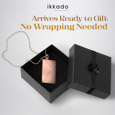 ikkado Custom Envelope Necklace with Love Letter Pendant – Personalised Locket Jewellery for Women – Gift for Birthday, Mother’s Day, Valentine’s, Christmas (Rose Gold) Locally Made (USA)