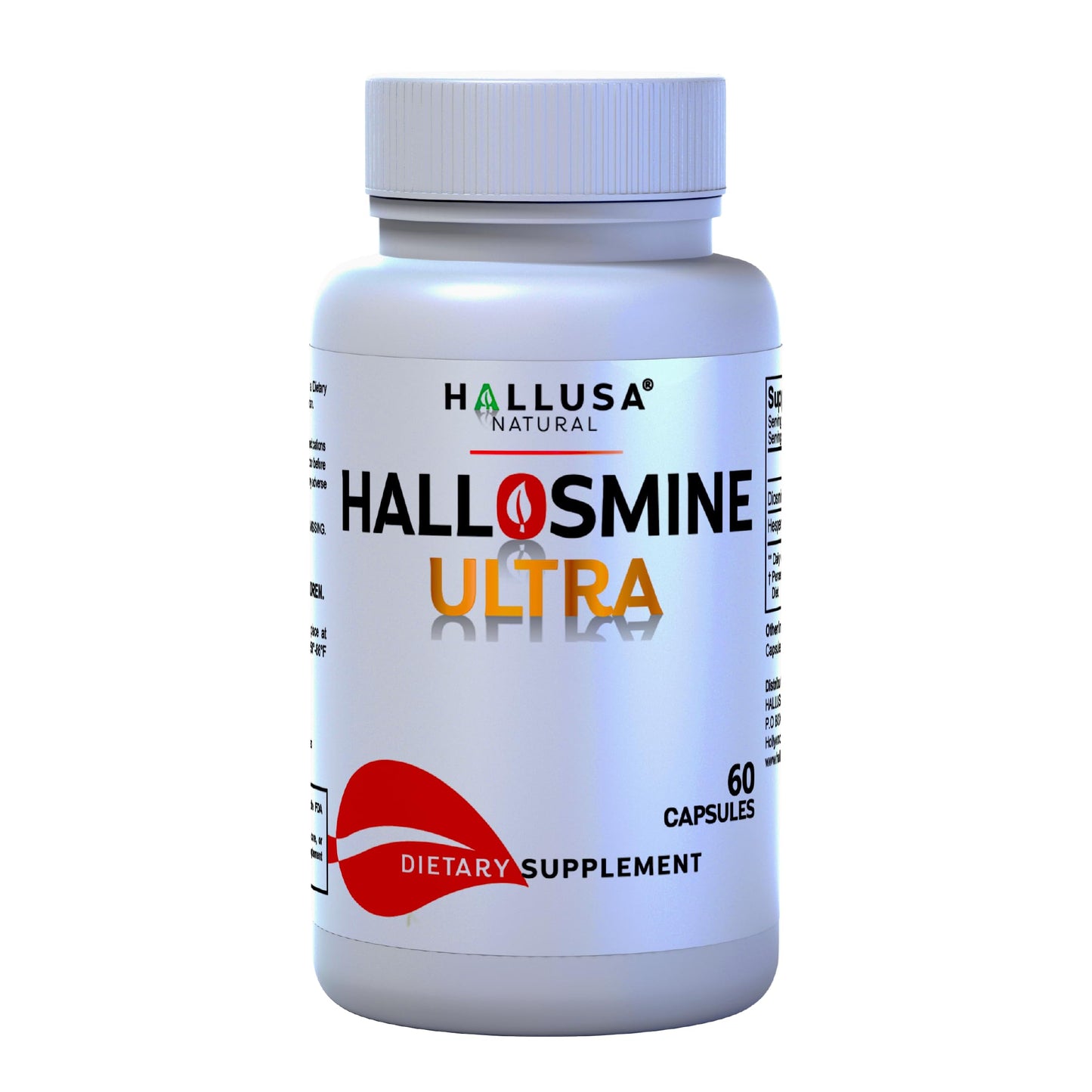 Hallusa Natural Hallosmine Ultra Diosmin 500mg & Hesperidin 150mg – Heavy Legs, Swelling & Vein - Blood Circulation Supplements, 60 Caps