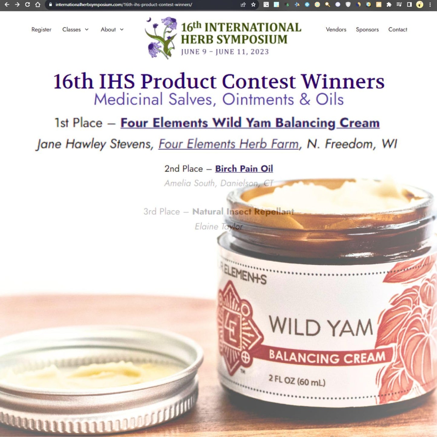 Wild Yam Cream for Hormone Support 2 Oz | Four Elements 4E Organic Wild Yam Balancing Cream for Women | Menopause & PMS Support - Estrogen & Progesterone Free | Proudly Farmed, Crafted & Made in USA