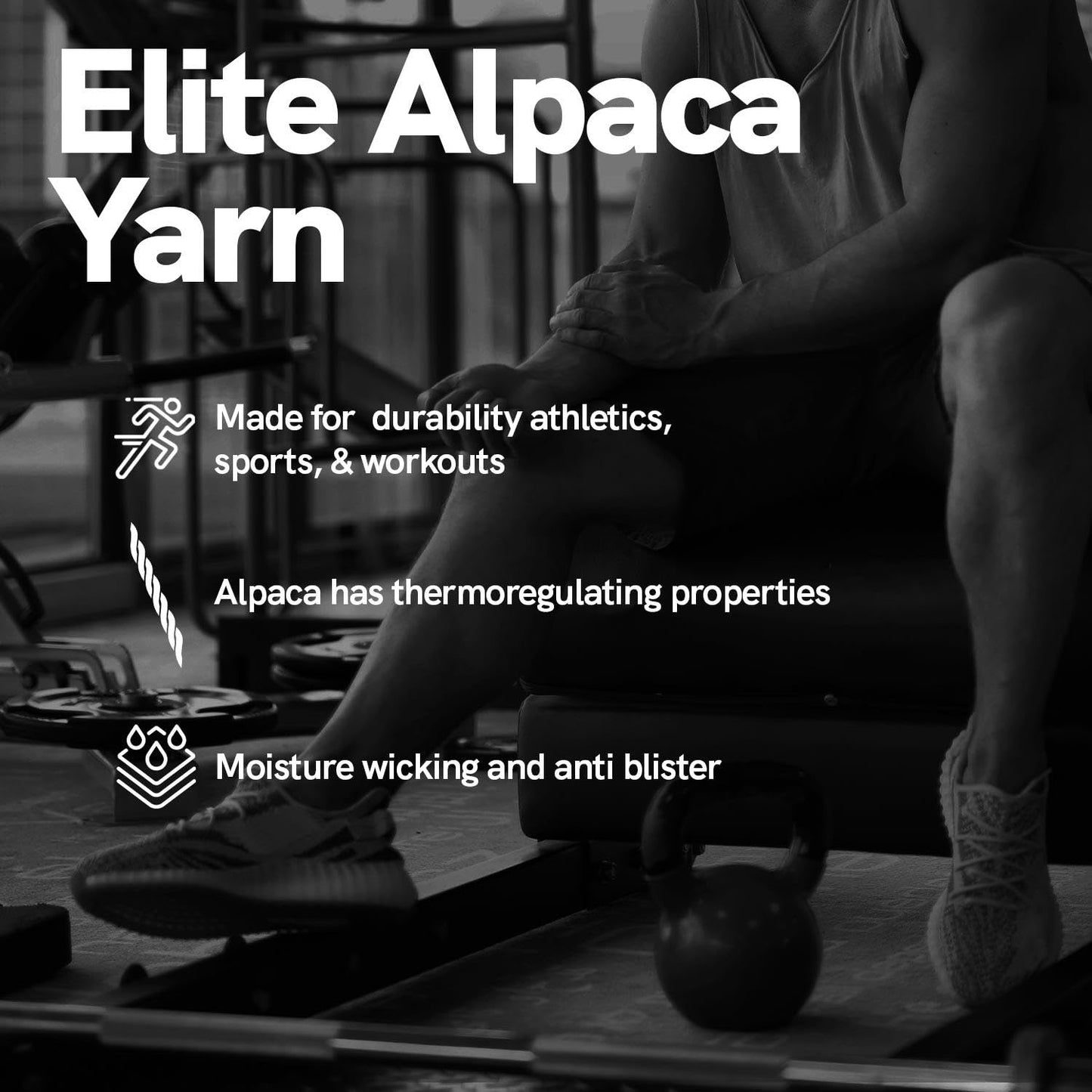 Pure Athlete Alpaca Wool Socks - Made in the USA, Alpaca and Merino Wool Blend