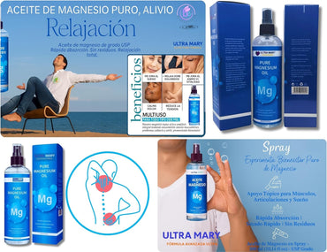Magnesium Relief Combo|Pure Magnesium Oil Spray(300ml)+Magnesium Body Butter(4.23oz) USP Grade,Rapid Absorption,Lavender Cream|Joint & Muscle Support–Natural,Kid-Friendly Topical Duo (Músculos)