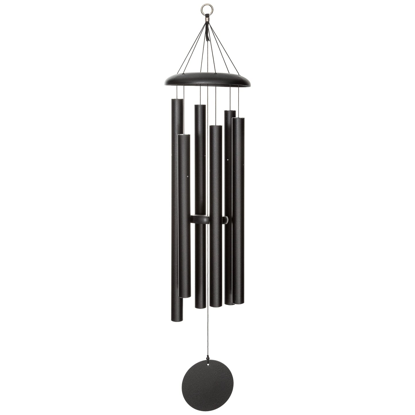 Corinthian Bells by Wind River – 44 inch Black Wind Chime for Patio, Backyard, Garden, and Outdoor Decor (Aluminum Chime) Made in The USA