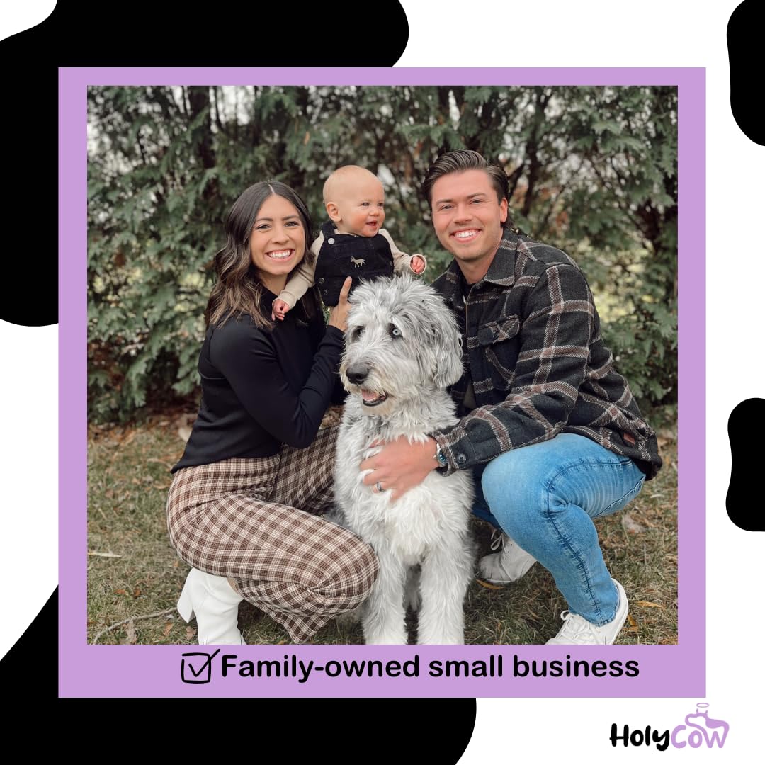 HolyCow Beef Tallow For Skin - Whipped Tallow Balm with Organic Jojoba Oil, Grass Fed Beef Tallow Face Moisturizer for Eczema, Baby, Lip Balm - Lotion For Extremely Dry Skin (Lavender Vanilla)