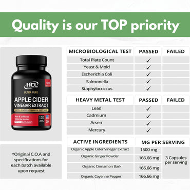 Organic Apple Cider Vinegar Capsules 1500 mg Extract with The Mother - Extra Strength Raw Apple Cider Pills w Ginger Cayenne Cinnamon - Natural Detox Potent Digestion Cleansing System ACV Supplement