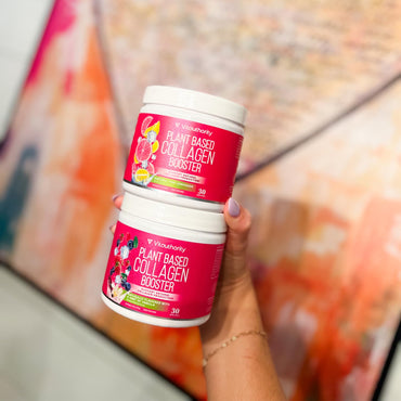 Vitauthority Vegan Collagen Powder for Women - Plant Based Collagen Supplement for Women with Proprietary Vegan Hair Skin and Nails Vitamins - Vegetarian Collagen Powder with Hyaluronic Acid