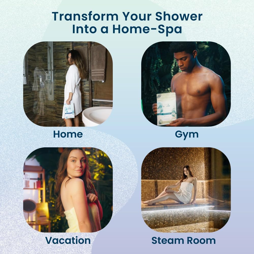 Body Restore Shower Steamers Aromatherapy 6 Pack - Birthday Gifts for Women, Men, Travel Essentials, Stress Relief, Relaxation, Self Care - Variety