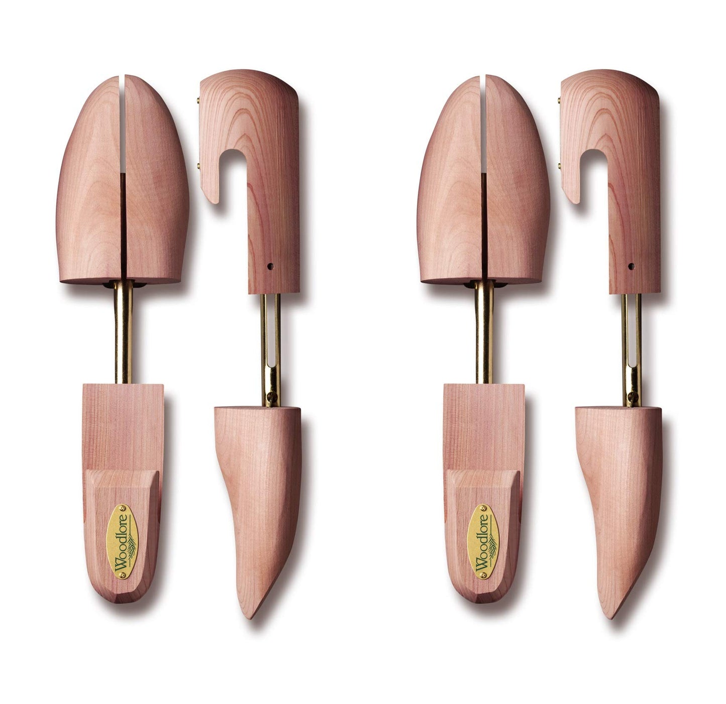 Allen Edmonds Woodlore Shoe Trees for Men 2-Pack Men's Combination Aromatic Red Cedar Shoe Trees (for Two Pairs of Shoes) Made in The USA (X-Large / 12-14, Cedar)
