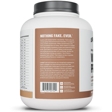 Levels Grass Fed Whey Protein Powder, No Artificials, 24G of Protein