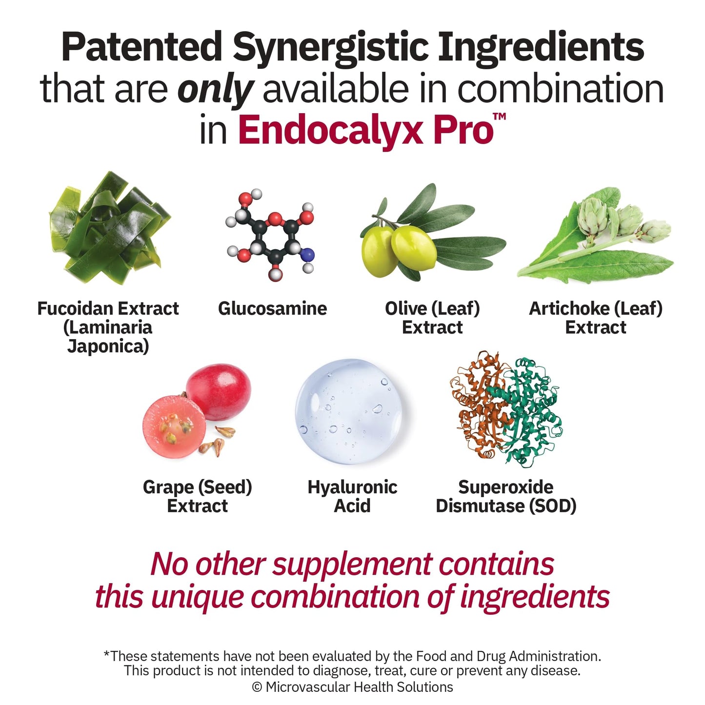 MYBODYRX Endocalyx Pro Supplement – Endothelial Glycocalyx Support 120 Capsules - Vascular & Microcirculation Health – Clinically-Studied – Patented – Supports Nitric Oxide Functions