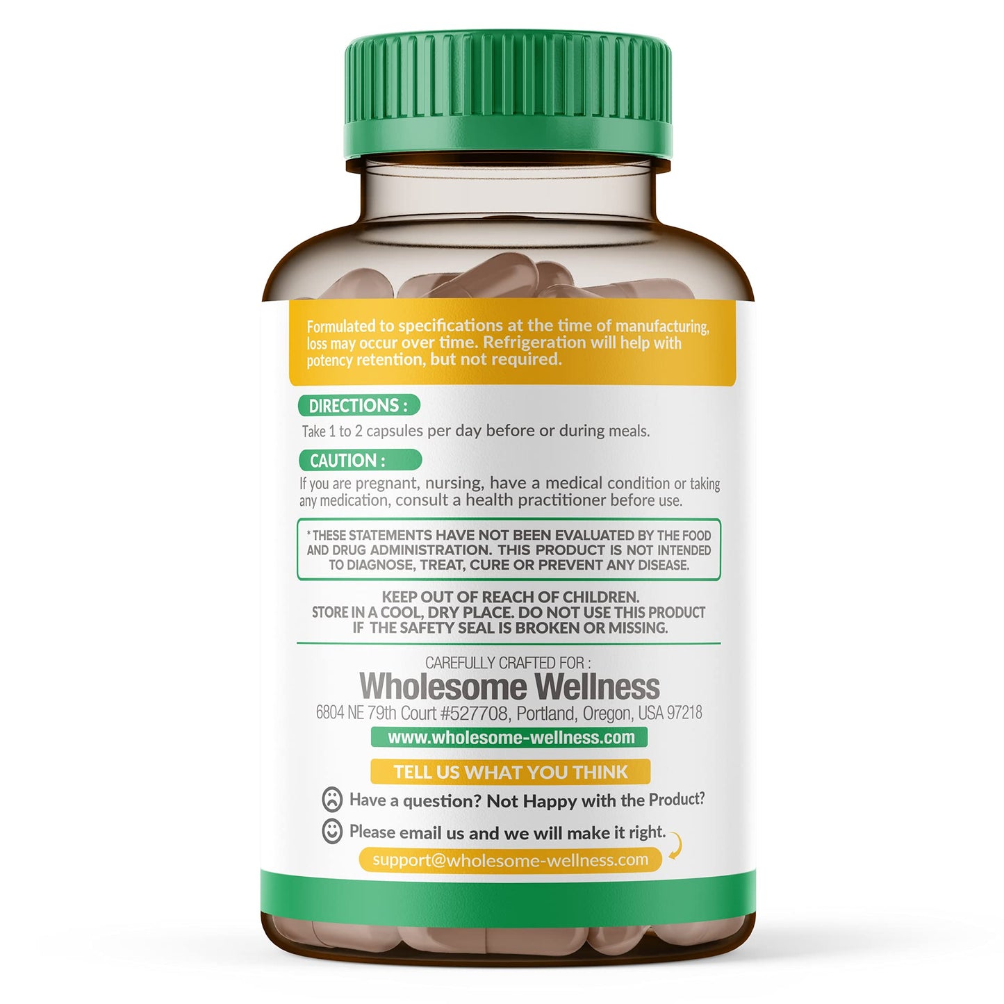 Wholesome Wellness Digestive Enzymes 1000MG Plus Prebiotics & Probiotics Supplement, 180 Capsules, Organic Plant-Based Vegan Formula for Digestion & Lactose with Amylase & Bromelain,3-6 Months Supply