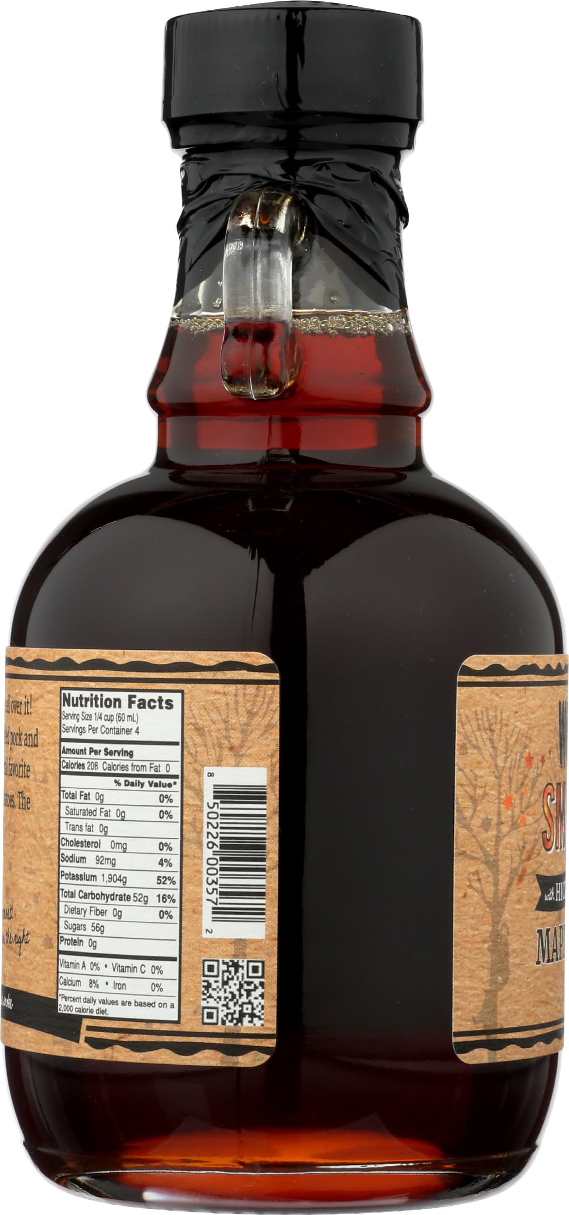 WOOD'S Smoked Maple Syrup – Small-Batch Vermont Maple Syrup Cold-Smoked Over Hardwood | Sweet & Savory Flavor | Natural, Vegan Sweetener for BBQ, Cocktails, Glazes & Gourmet Dishes | 8.45 Fl Oz (250mL)