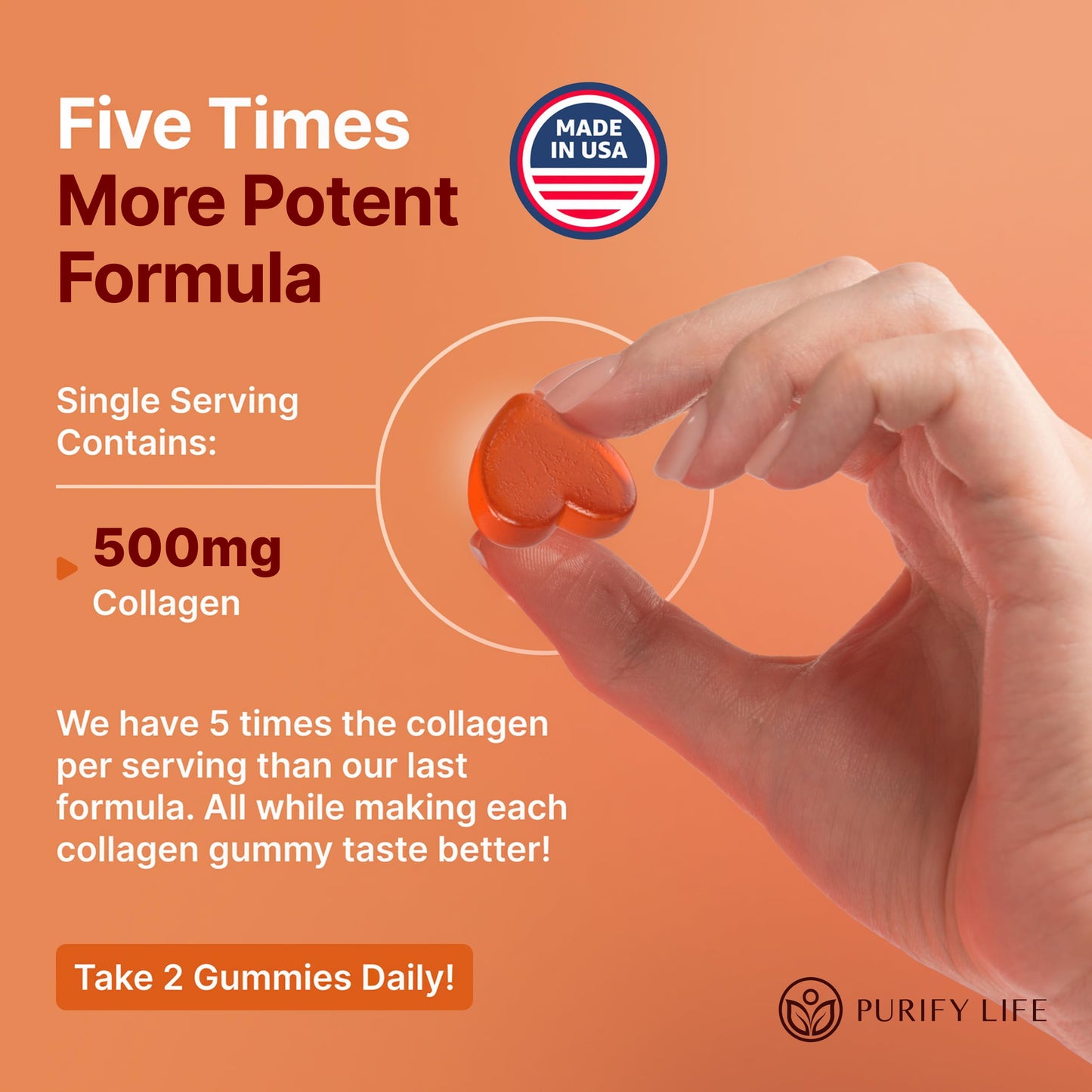 Sugar-Free Marine Collagen Gummies (90 Collagen Chews) Potent 500mg Collagen Gummy for Hair Growth, Healthier Skin & Nails, Pore Reducer & Elasticity Hydrolyzed, Gluten Free, Boosted w Shuddha Gugulu