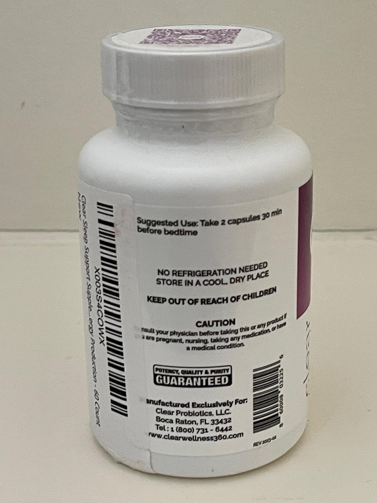 Clear Probiotics Sleep Supplement with Holy Basil & Magnesium