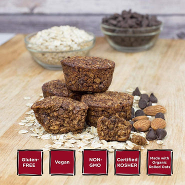 Bobo's Oat Bites Gluten Free Whole Grain Rolled Oat Snack- Great Tasting Vegan On-The-Go Snack, Made in the USA