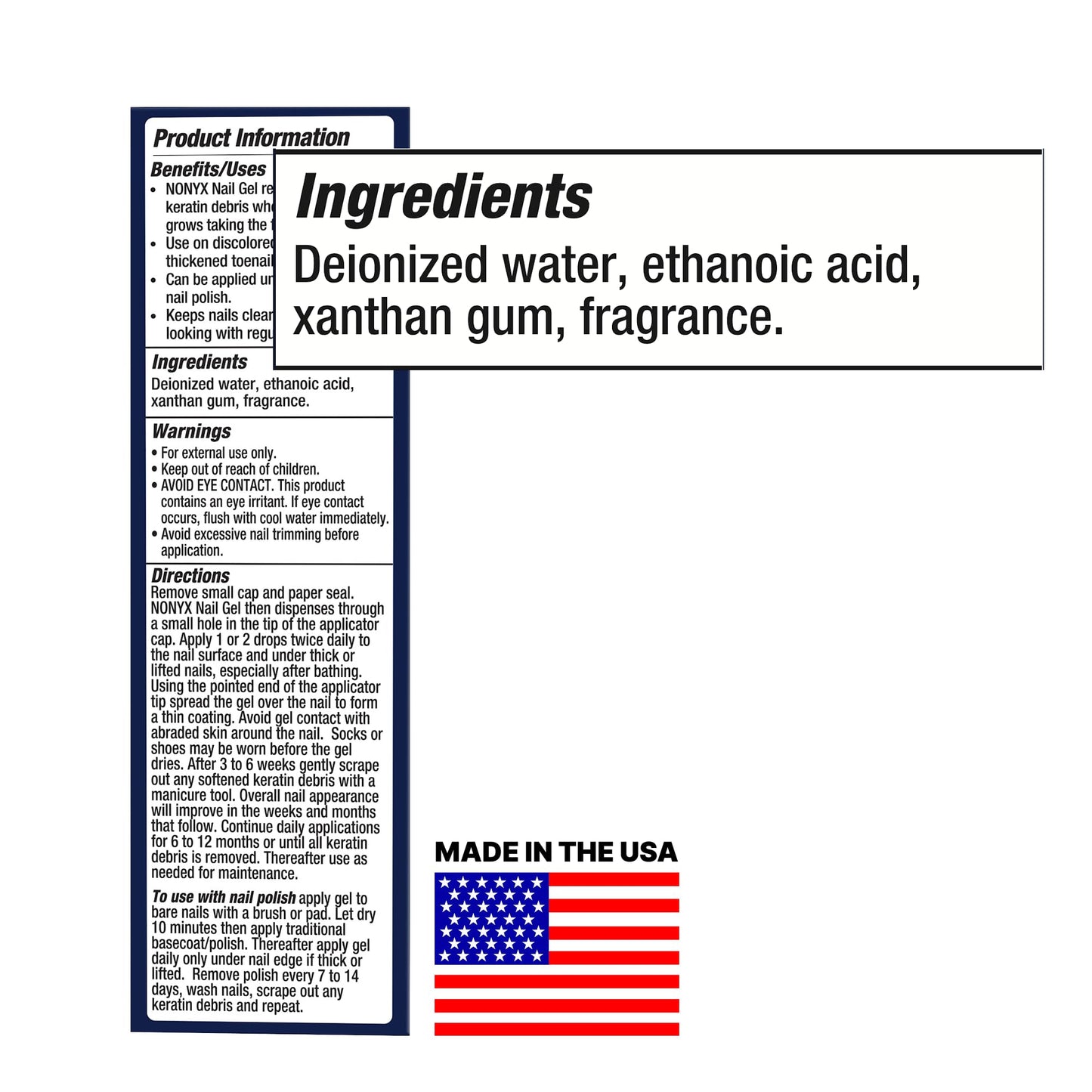 NONYX Nail Clarifying Gel | Clinically Proven for Discolored and Damaged Toenails | Restores the Appearance of Thick, Brittle, Yellow or Lifted Nails | Effective Nail Care Treatment | Made in the USA