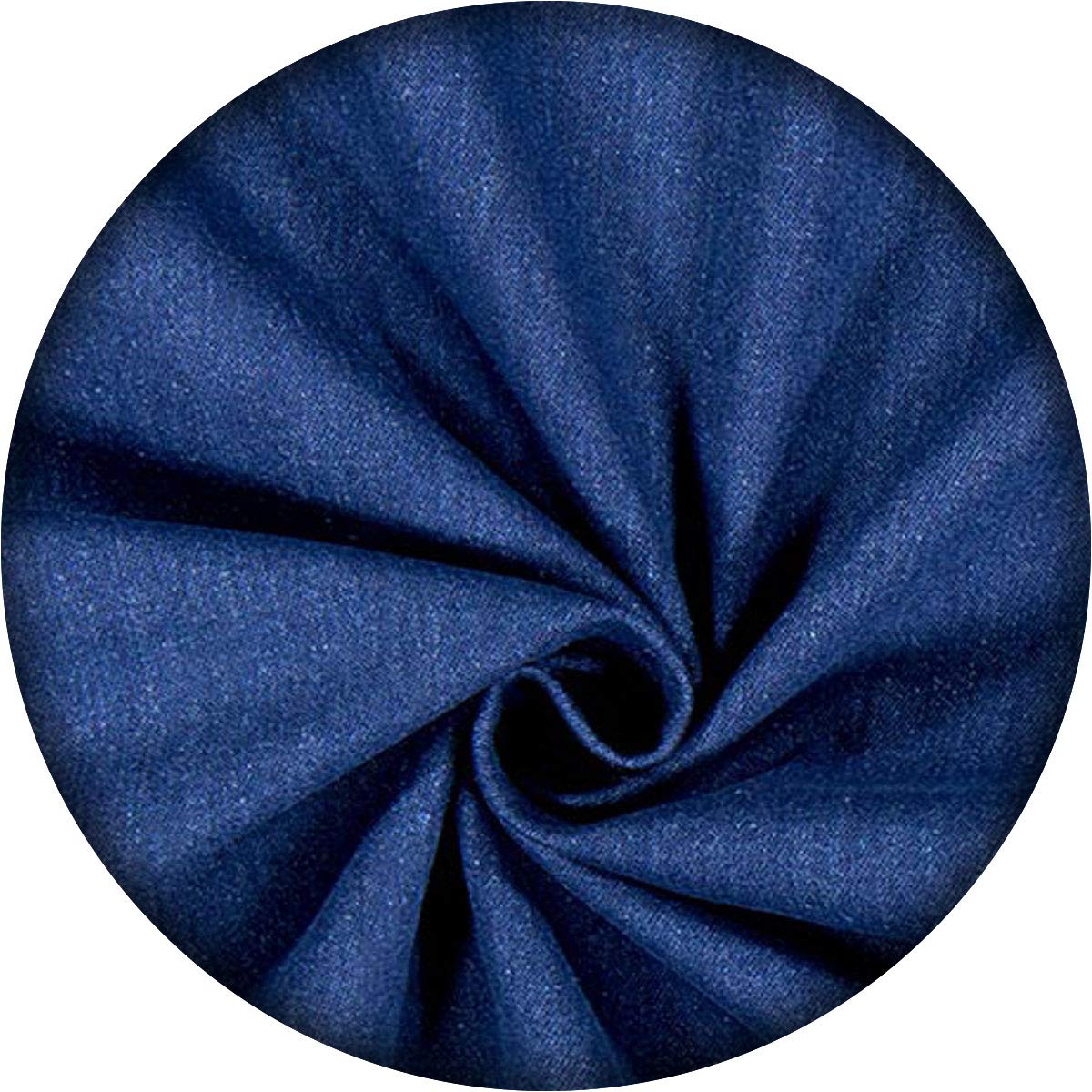 Denim Fabric - 5 Yard fold Fabric | 60 Inches 100% Cotton Thread | Made in The USA | for Apparel, Stylish Shirts, Bags and Accessories (Dark Navy, 5 Yards)
