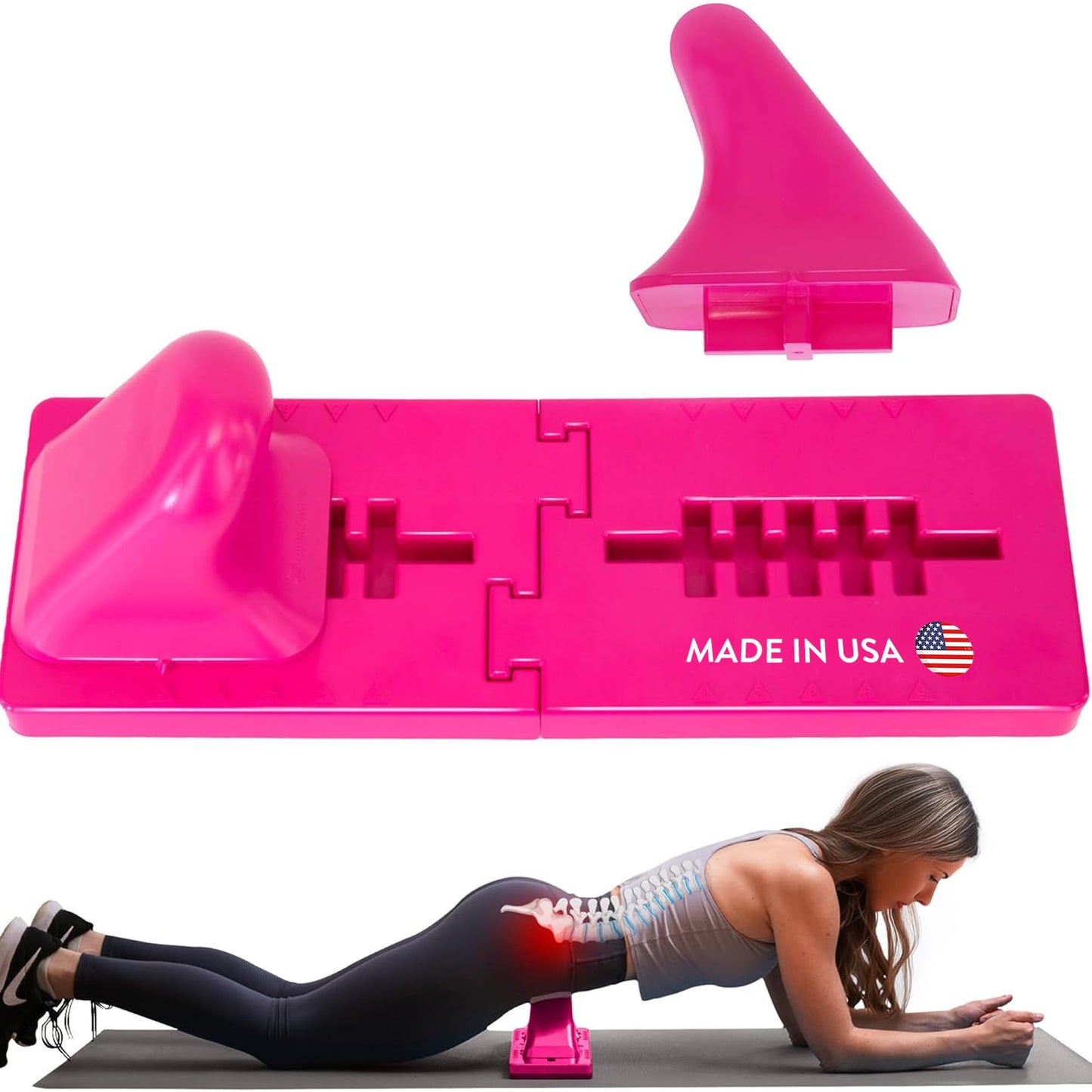 Thrival Wave - Fully Adjustable Psoas, Back and Hip Flexor Muscle Release Tool for Deep Tissue, Trigger Point Massage – Made in USA