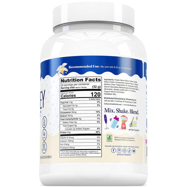 Vitauthority Whey Protein Powder for Women Whey Isolate Probiotics & Enzymes Supports Digestion, Nutrient Absorption & Energy Post-Workout & Daily Nutrition Vanilla Flavored 30 Servings