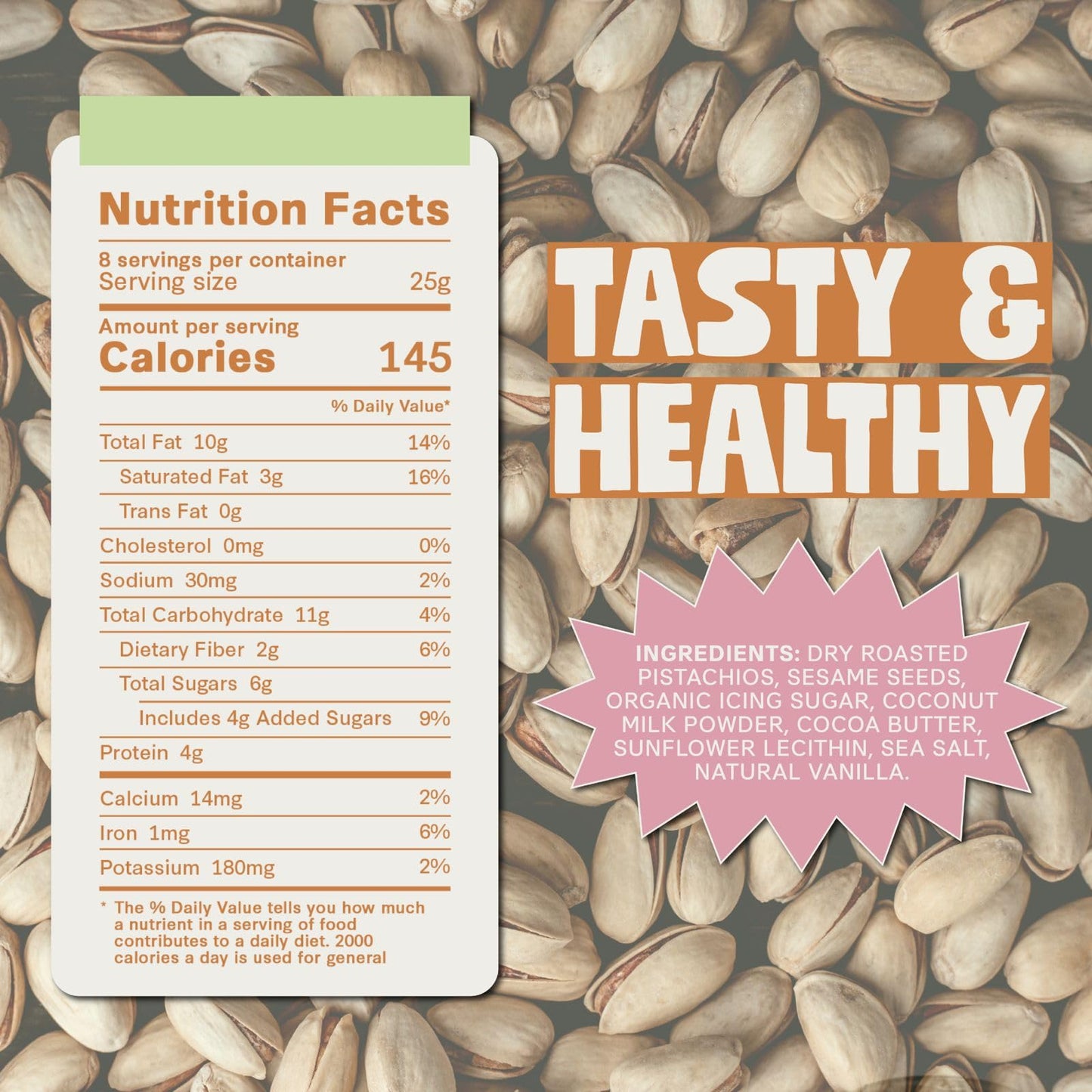 DORREL Pistachio & Sesame Halva Butter | Dairy-Free Vegan Spread | Made with 60% California Pistachios | Non-GMO | Kosher Pareve | Healthy Sweet & Savory Halva Spread (200g / 7.05oz)