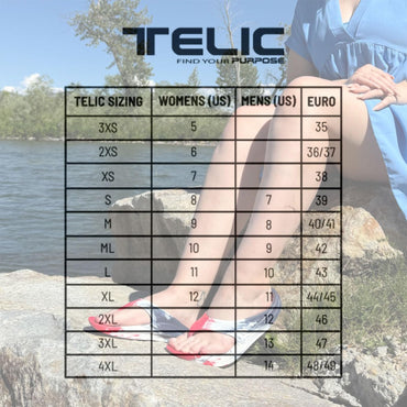TELIC Unisex Energy Made in USA Pillow-Soft, Supportive, Lightweight, Waterproof Arch Support Flip Flops for Beach & Pool, Flop Red/White/Blue