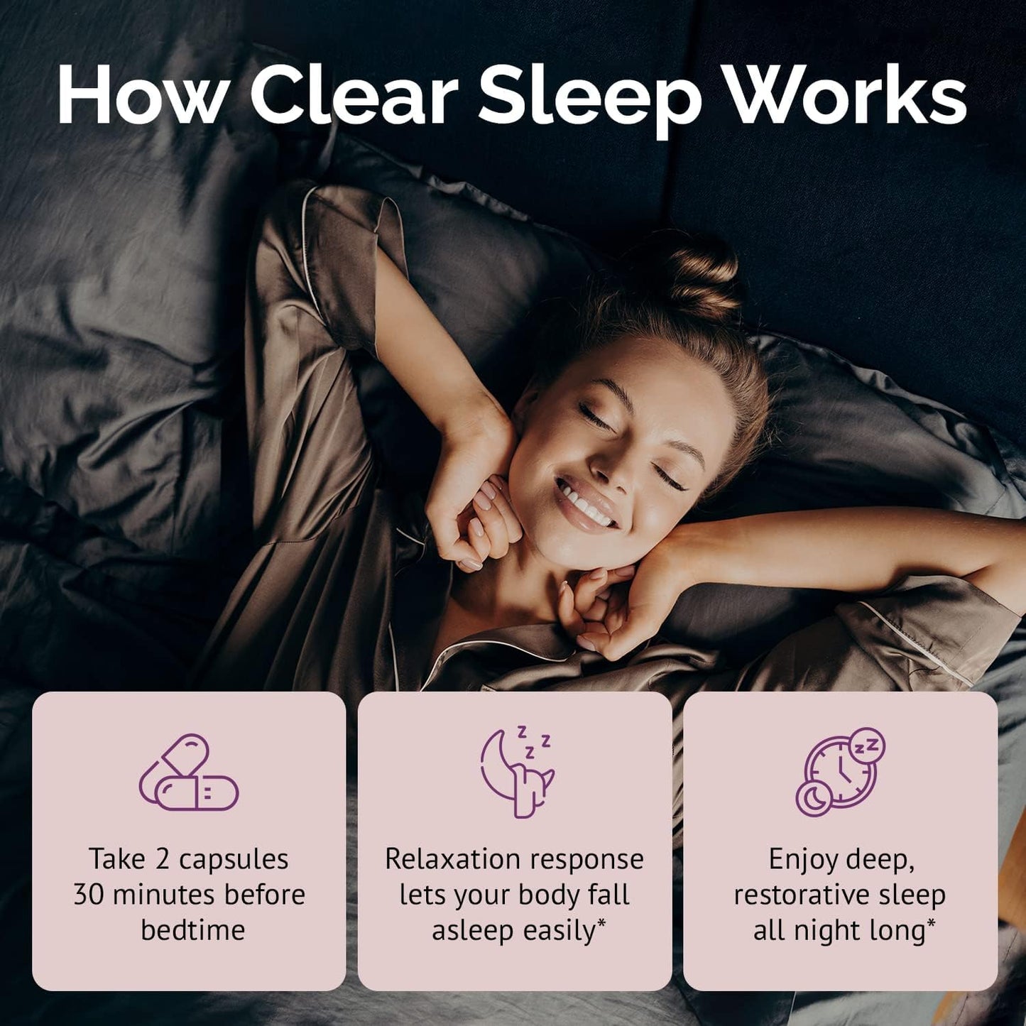 Clear Probiotics Sleep Supplement with Holy Basil & Magnesium