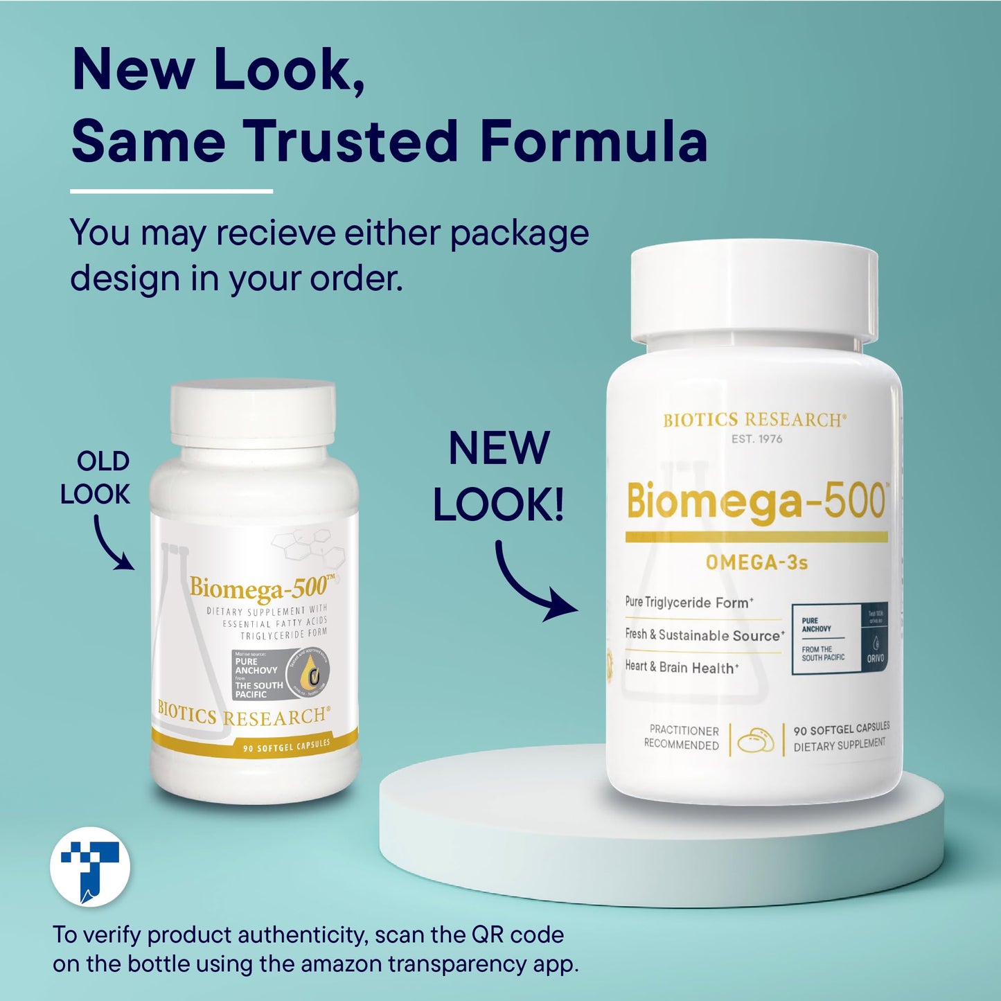 Biotics Research Biomega 500 Omega 3 Fish Oil Supplement, Highly Concentrated Fish Oil with EPA/DHA, Omega 3 Fatty acids, Supports Immune and Cardiovascular 90 Softgel Capsules