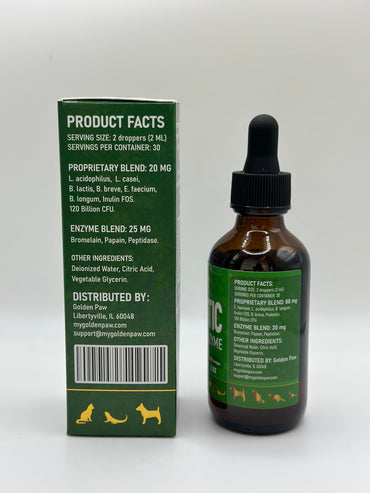 Liquid Probiotics for Dogs & Cats of All Ages | Dog Probiotics to Provide Digestion Balance | Prebiotic Blend for Harmonious Food Absorption | 3 Billion CFU | Herbal Flavor | 2 Oz