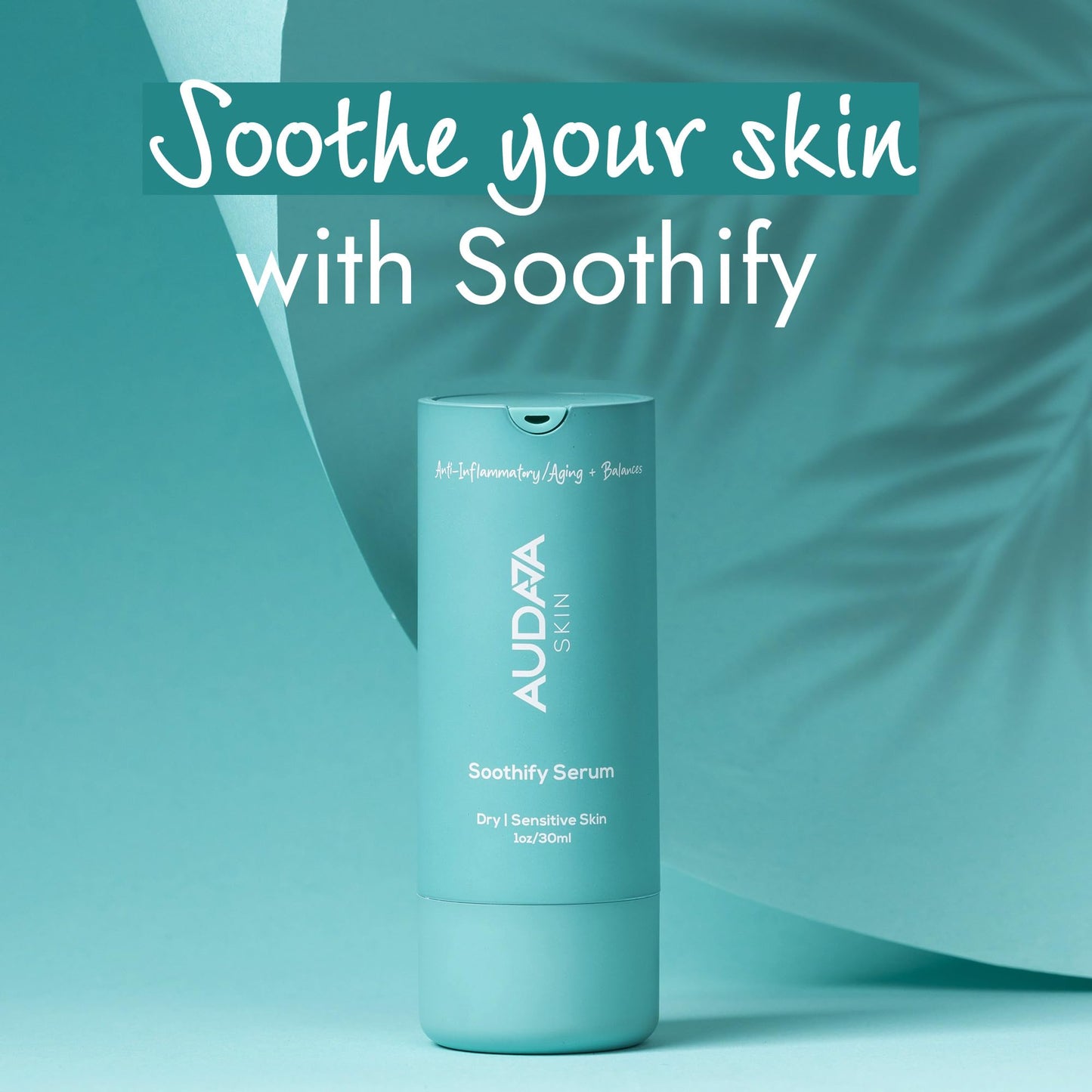 AUDAJA Soothify Vitamin C & E Face Serum – 10% Tetrahexyldecyl Ascorbate + 1% Tocopherol + Squalane | Anti-Aging Antioxidant Serum for Radiance, Hydration & Skin Repair | Made in USA, Cruelty-Free