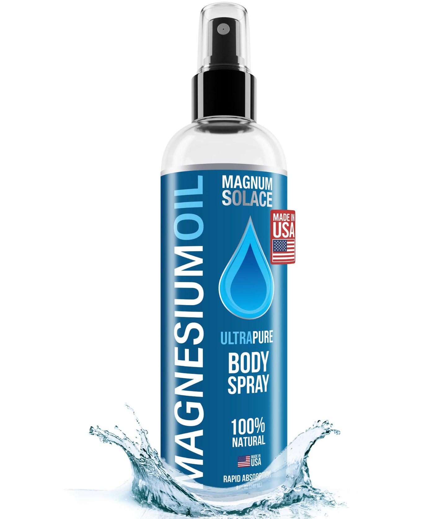 Pure Magnesium Oil Spray - 100% Natural Magnesium Spray - Sourced from The Dead Sea Topical Magnesium
