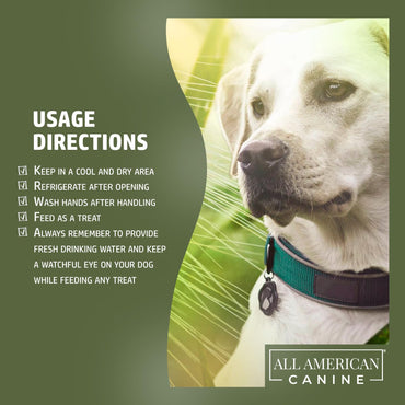 All American Canine 20 Natural Duck Feet Dog Treats – Single Ingredient, Dehydrated & Digestible – Crunchy, Low-Fat, High-Protein Chew for Joint Support & Dental Health – Made in USA