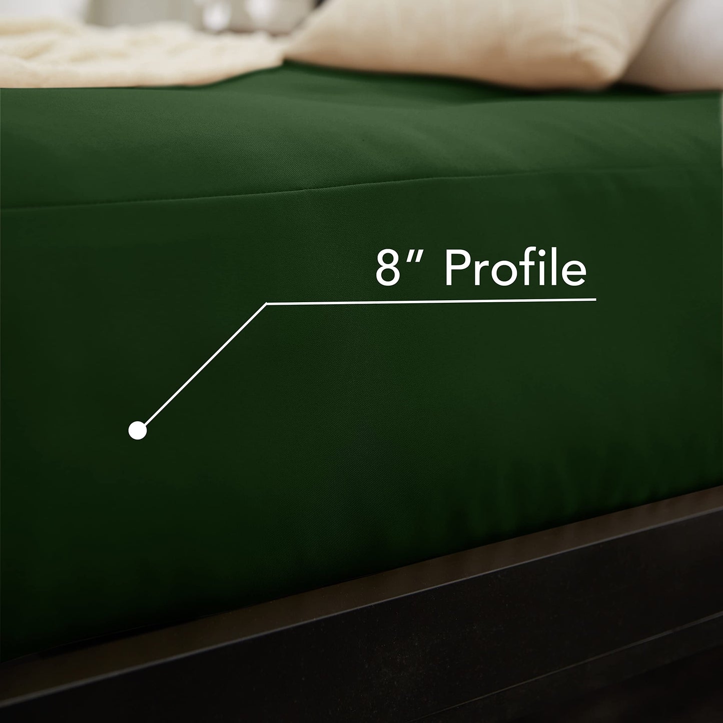 Mozaic Full Size 8-inch Cotton Twill Gel Memory Foam Futon Mattress, Ivory