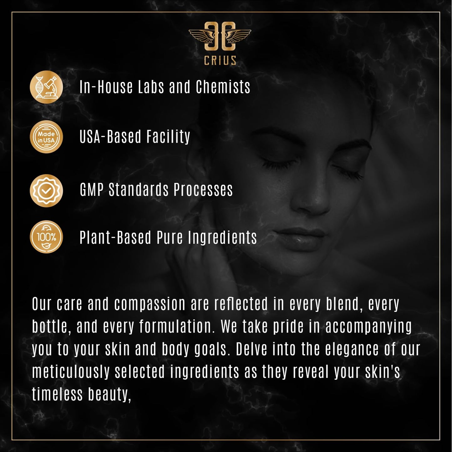 Crius Cosmetics Anti Cellulite Massage Oil with Apple Stem Cell 8 Oz, Made in USA, Quick Absorption, Quality Potent Ingredients, Non-GMO, GMP Certified Facility, Cruelty-Free Products