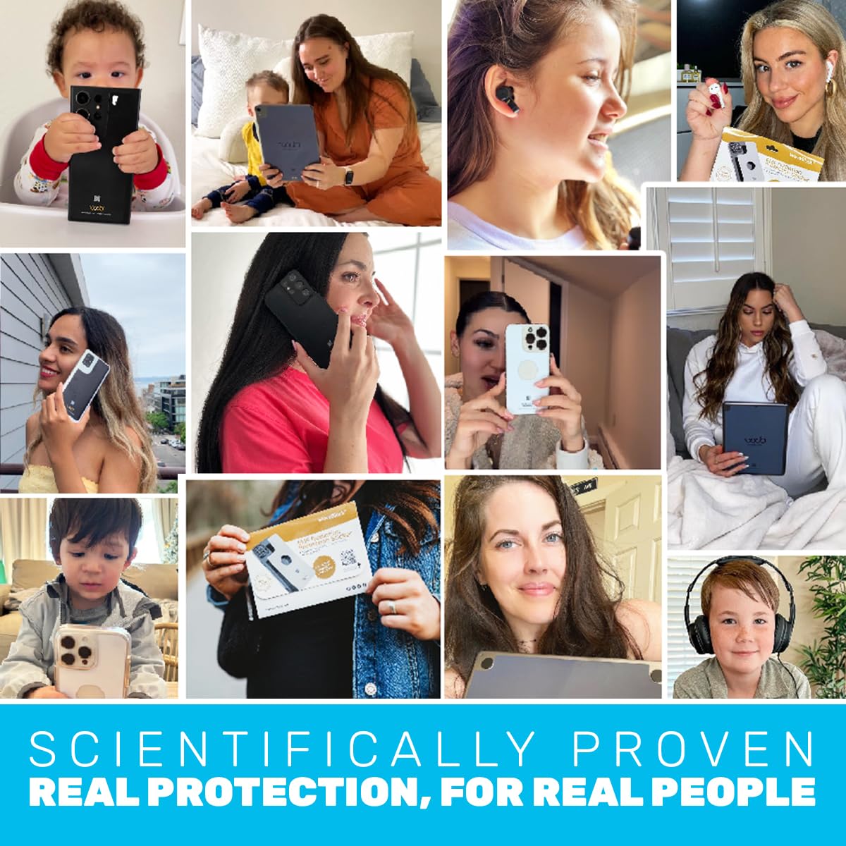 EMF Protection Sticker for AirPods Pro, 2-Pack - Scientifically Backed Patented Lab-Tested 5G-Shield EMF Reduction Sticker, USA Made, Protect Yourself & Loved Ones, WaveBlock AirPods Pro 2nd/3rd/4th