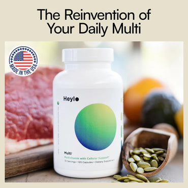Heylo Multi+ Advanced Multivitamin Supplement – Boosts Energy, Enhances Immune Support, Provides Antioxidant Protection, Promotes Detoxification, with Vitamins, Minerals, Phytonutrients, 120 Capsules