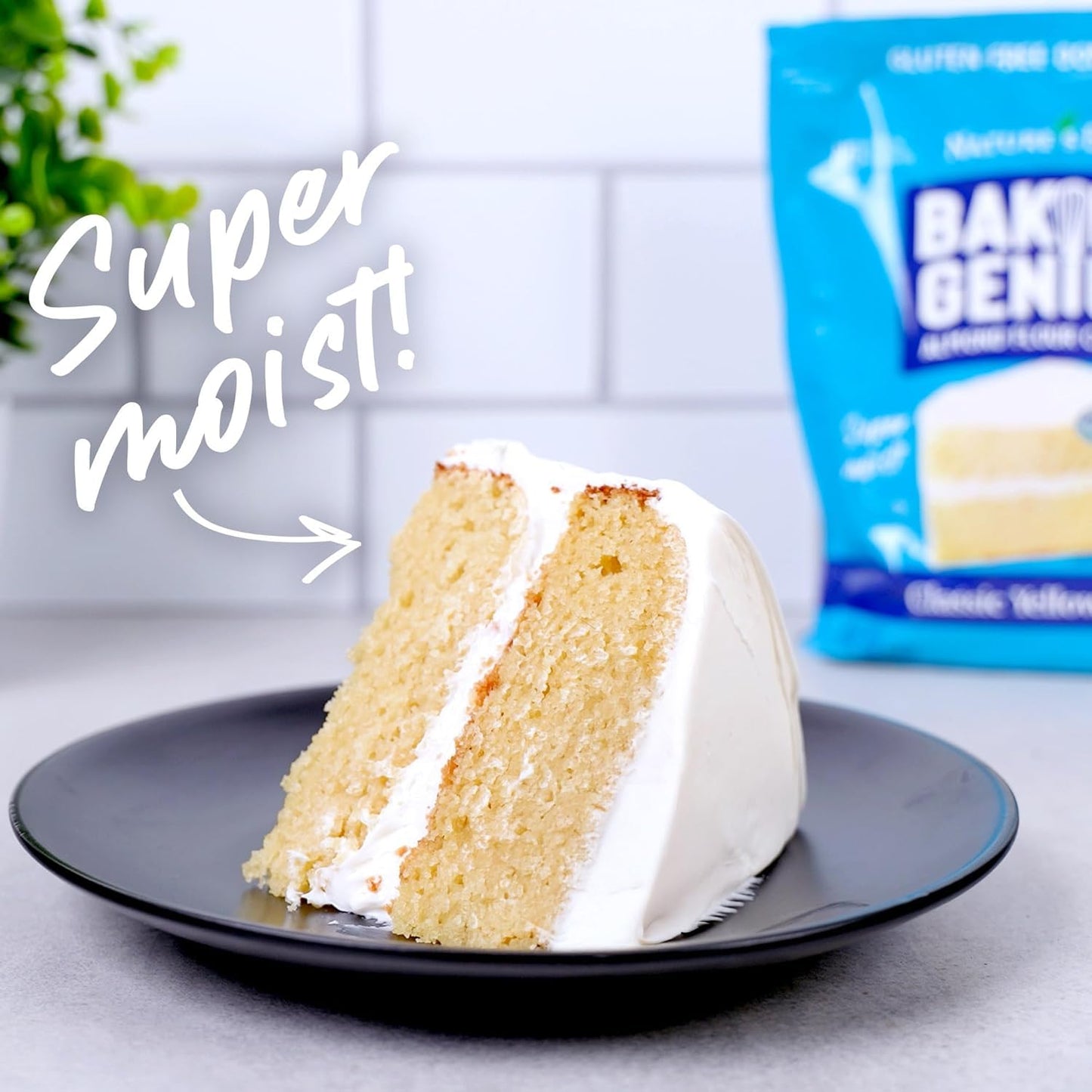 Nature’s Eats Baking Genius Classic Yellow Cake Almond Flou