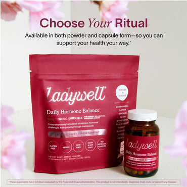 Ladywell Daily Balance Powder | Supplement for Women | Delicious Vanilla | Gluten Free, Dairy & Soy Free, Non GMO | Vegan 30 Servings