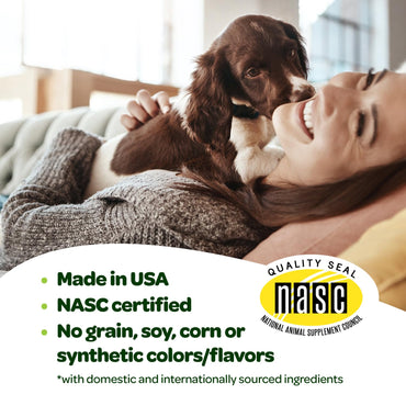 Probiotic Chews for Dogs Gut Health | Tasty Pre and Probiotics for Dogs Digestive Health with Pumpkin Dog Probiotics and Digestive Enzymes | NASC Certified & Made in The USA | 60 Chews