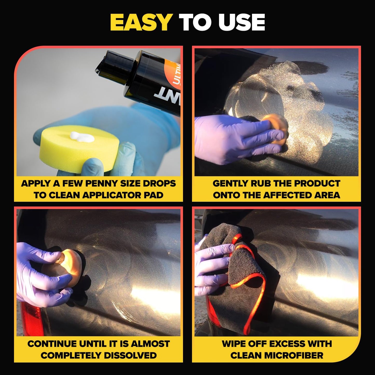 Carfidant Scratch and Swirl Remover - Car Scratch Remover for Paint Scratches - Rubbing Compound for Cars