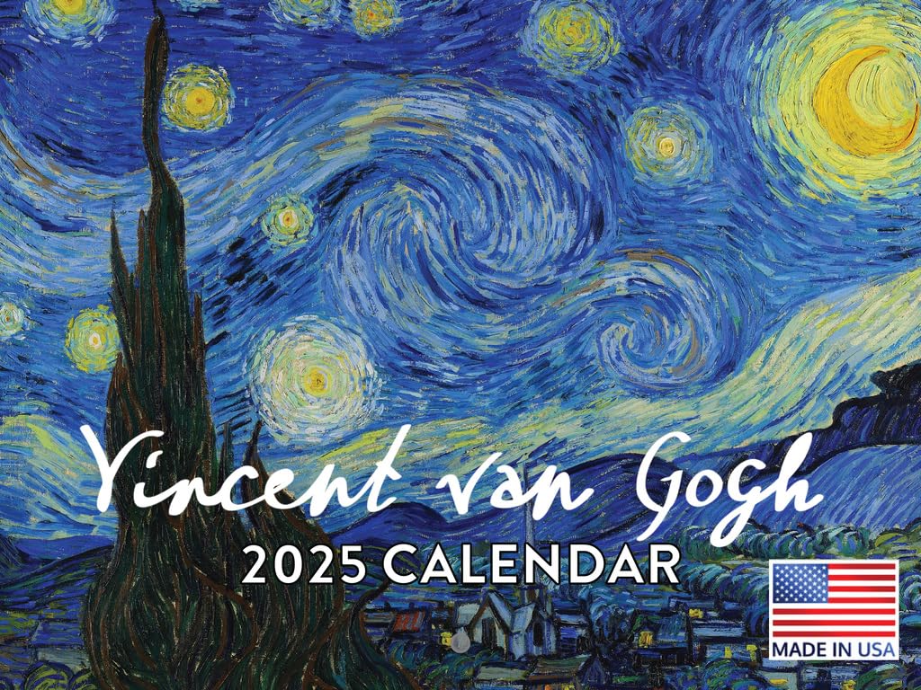 Vincent Van Gogh Calendar 2025 Art Monthly Wall Calender 12 Month | American Made In The USA