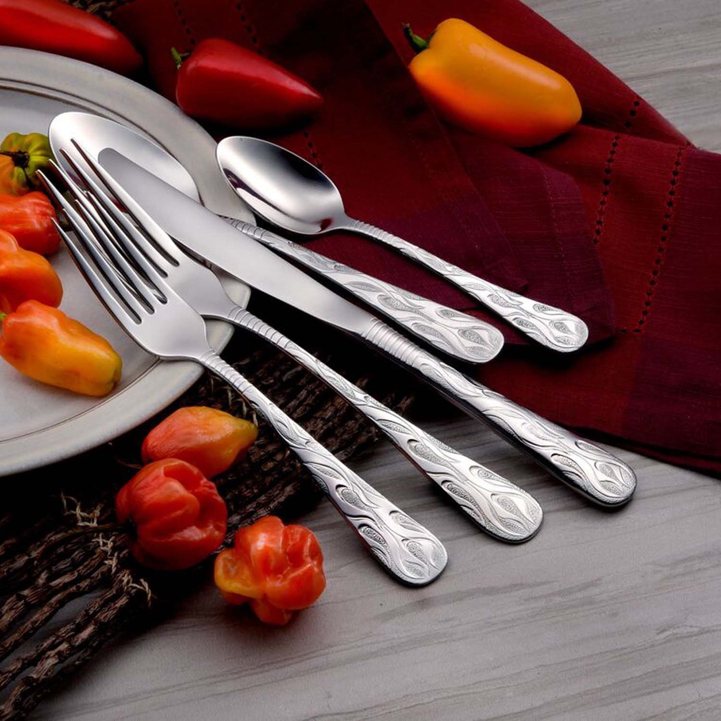 Liberty Tabletop Flame 20pc Set Service for 4 MADE IN USA