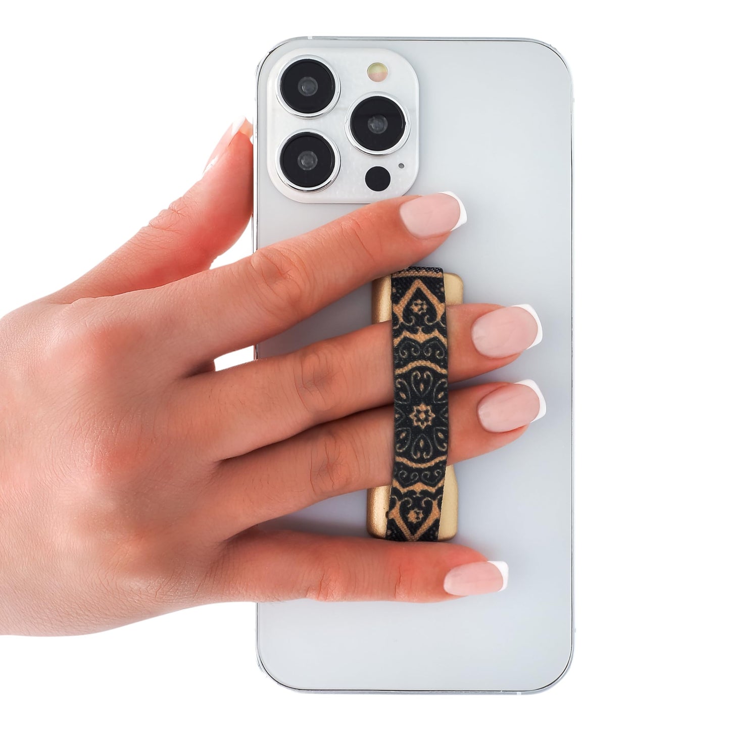 LOVEHANDLE Universal Phone Grip for Smartphones & Mini Tablets - Phone Holder for Hand - Wireless Charging Compatible - Made in The USA