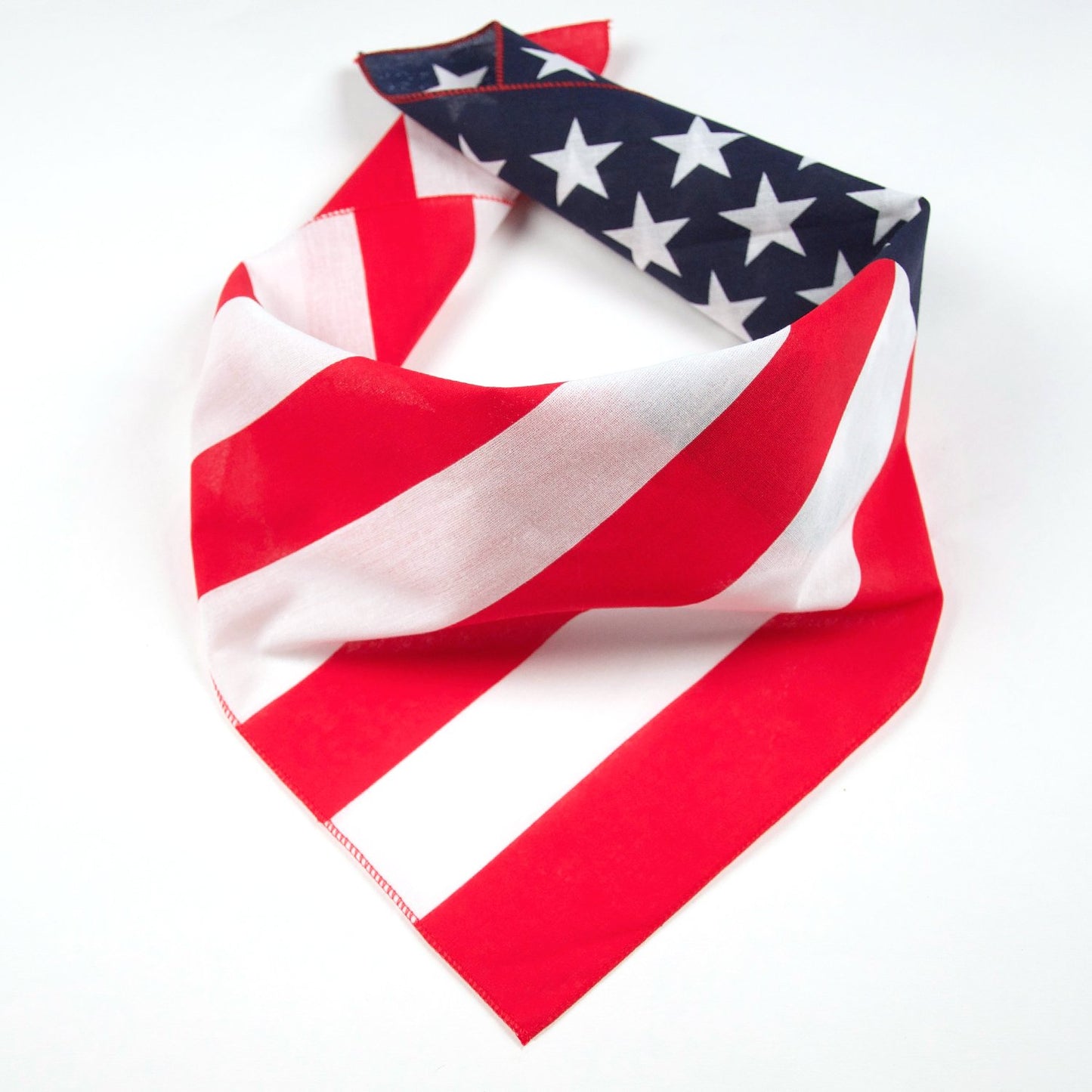 American Heritage Cotton Bandanas - Made in USA - Sold by Vets - Pack of 3 (USA Flag)