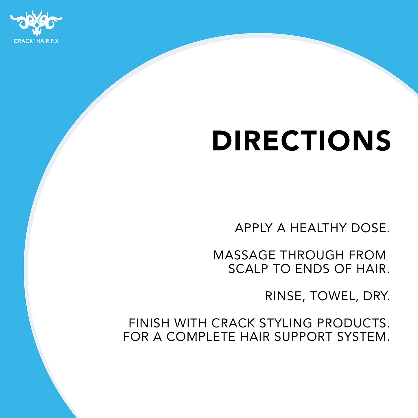 Crack HAIR FIX Conditioner with Pump Bottle | Intense Hydration & Frizz Control | Strengthens, Detangles & Restores Shine | Sulfate-Free, Vegan, Cruelty-Free & Made in USA | 33.8 Oz