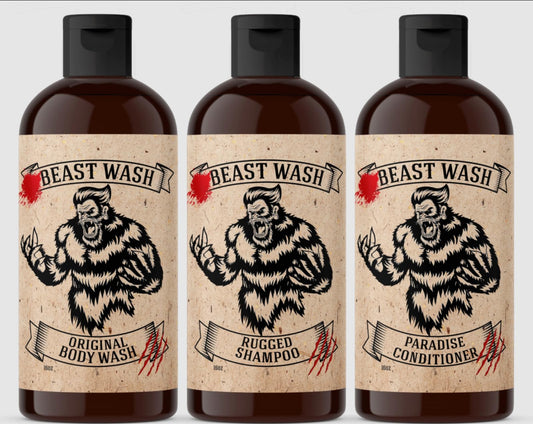 Johnny Slicks Shower Set - Supports Clean & Hydrated Skin - Organic Body Wash & Shave Soap - Activated Charcoal & Shea Butter - Original Scent - 2 Piece Set