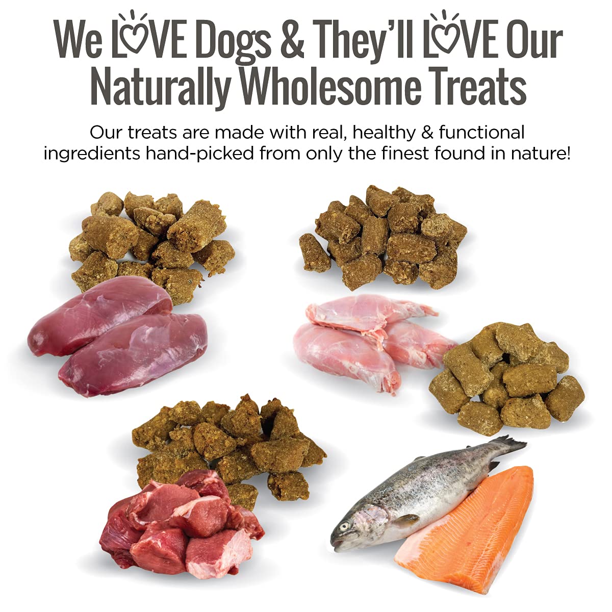 Smart Cookie All Natural Soft Dog Treats - 4 Flavor Variety Pack (5oz Each) - Healthy Dog Treats for Dogs & Puppies with Allergies, Sensitive Stomachs - Chewy, Grain Free, Made in USA