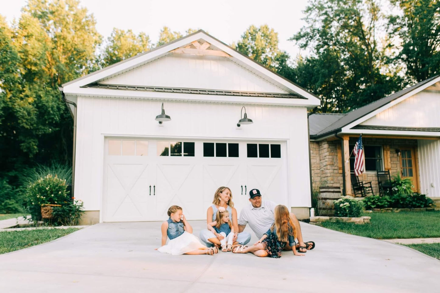 Steel Lighting Co. Gardena Barn Light | Outdoor Wall Mounted | 16" Dome | 16" Gooseneck | Farmhouse Light Made in America